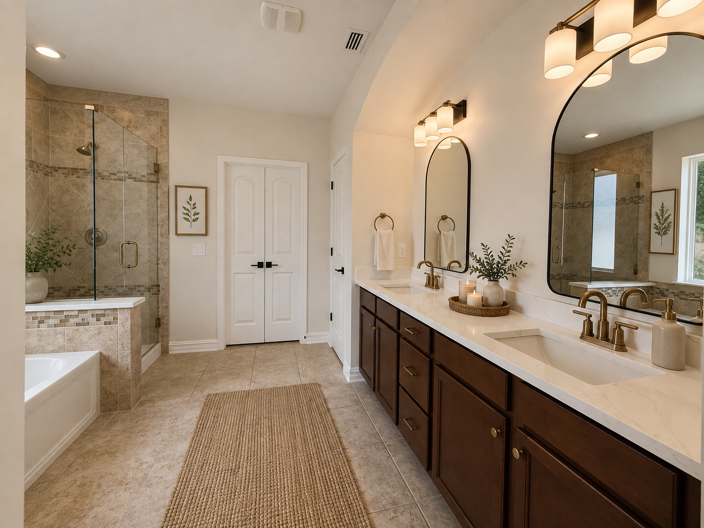 Finished bathroom renovation at 216 Johnson Bayou
